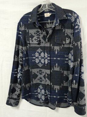 Faherty TVHC Legend Sweater Shirt Thunder Voice Hat M Aztec Southwestern